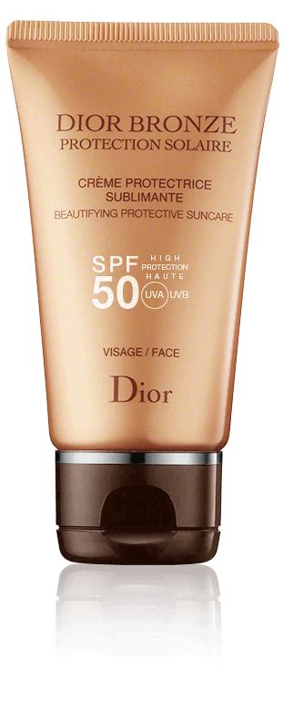 dior bronze crème protectrice sublimante visage spf 50|dior bronze sun protection.